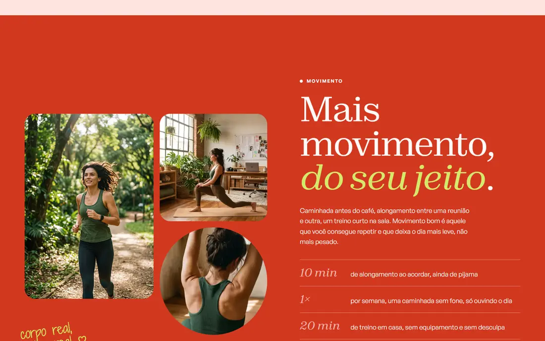 Movimento: Vídeos que se revezam
