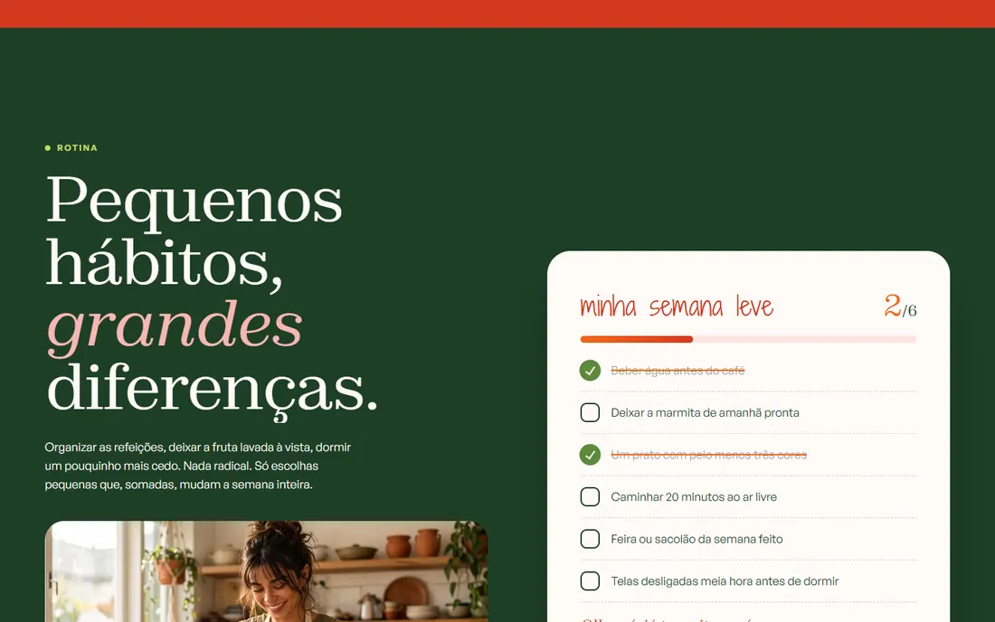 Rotina: Um checklist para ticar